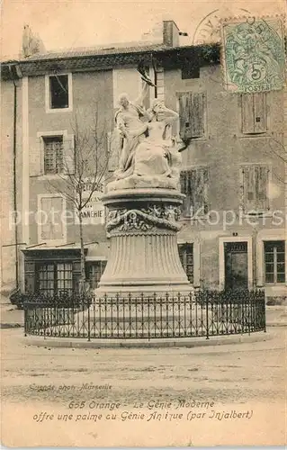 AK / Ansichtskarte Orange Le Genie Moderne Statue Monument Kat. Orange