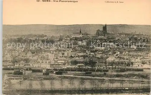 AK / Ansichtskarte Sens Yonne Vue panoramique