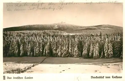 AK / Ansichtskarte Torfhaus Harz Brocken  Kat. Altenau