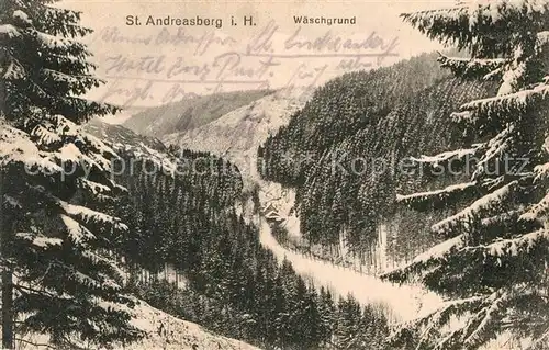 AK / Ansichtskarte St Andreasberg Harz Waeschgrund  Kat. Sankt Andreasberg