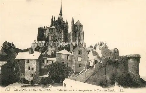 AK / Ansichtskarte Le Mont Saint Michel Abbaye les Remparts et la Tour du Nord Kat. Le Mont Saint Michel