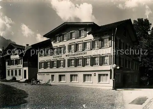 AK / Ansichtskarte Weissbad Landgasthof Wweissbadbuecke Kat. Weissbad