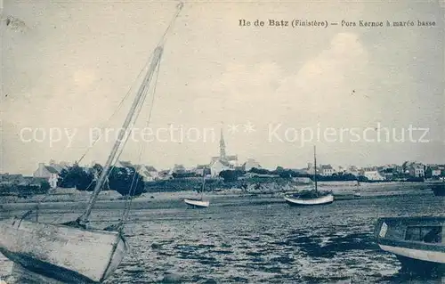 AK / Ansichtskarte Ile de Batz Pors Kornoc a maree basse Kat. Ile de Batz
