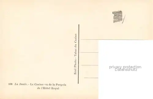 AK / Ansichtskarte La Baule Atlantique Le Casino vu de la Pergola de l Hotel Royal Kat. La Baule Escoublac