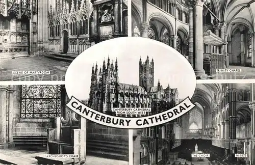 AK / Ansichtskarte Canterbury UK Cathedral Trinity Chapel Martyrdom Choir Kat. Canterbury