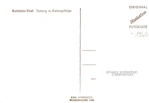 AK / Ansichtskarte Kufstein Tirol Festung Kaisergebirge Kat. Kufstein