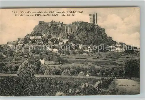 AK / Ansichtskarte Polignac Haute Loire Vue d ensemble du Chateau Kat. Polignac