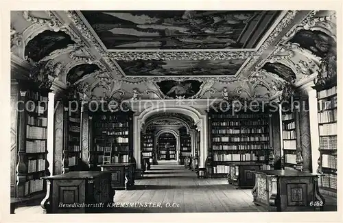 AK / Ansichtskarte Kremsmuenster Benediktinerstift Bibliothek Kat. Kremsmuenster