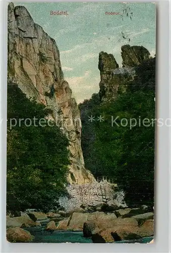 AK / Ansichtskarte Bodetal Harz Bodetor  Kat. Treseburg