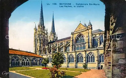 AK / Ansichtskarte Bayonne Pyrenees Atlantiques Cathedrale Ste Marie Kat. Bayonne
