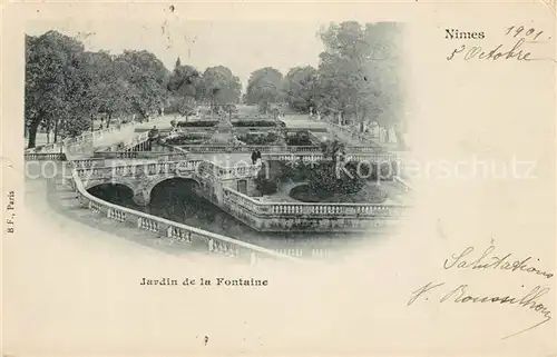 AK / Ansichtskarte Nimes Jardin de la Fontaine Kat. Nimes