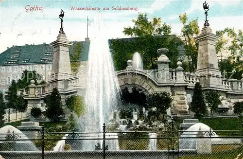 AK / Ansichtskarte Gotha Thueringen Wasserkuenste am Schlossberg Kat. Gotha