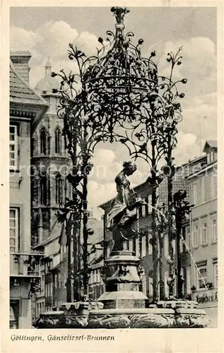 AK / Ansichtskarte Goettingen Niedersachsen Gaenseliesel Brunnen Kat. Goettingen