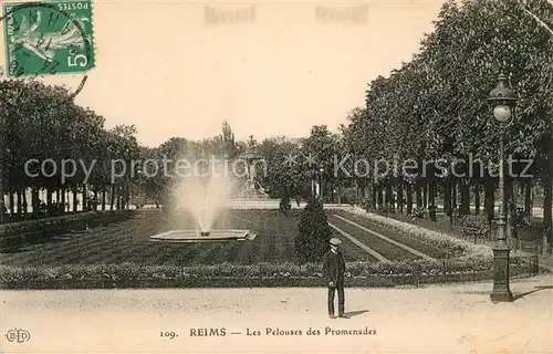 AK / Ansichtskarte Reims Champagne Ardenne Les Pelouses des Promenades Kat. Reims