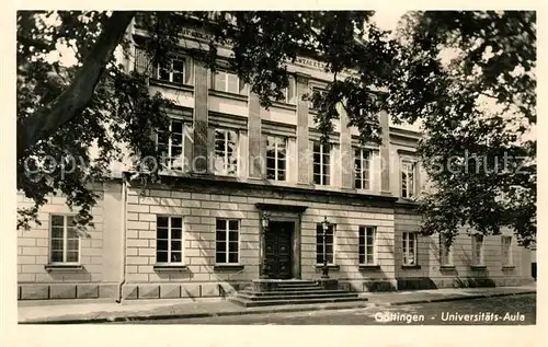 AK / Ansichtskarte Goettingen Niedersachsen Universitaets Aula Kat. Goettingen