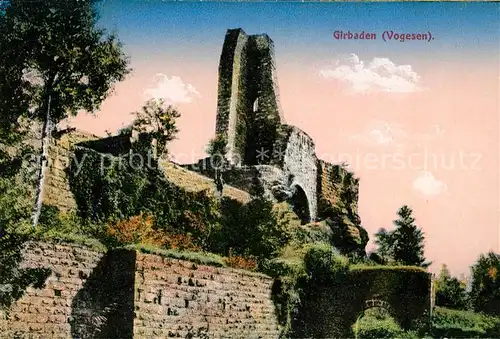 AK / Ansichtskarte Girbaden Ruine Kat. Mollkirch