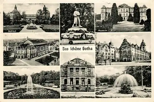 AK / Ansichtskarte Gotha Thueringen Schloss Museum Orangerie Rathaus Kat. Gotha