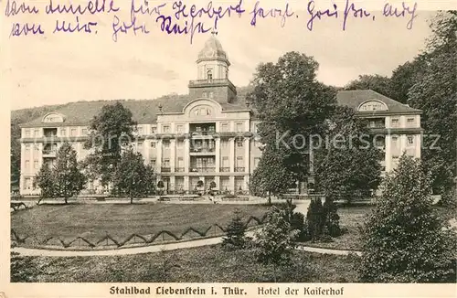 AK / Ansichtskarte Bad Liebenstein Hotel der Kaiserhof Kat. Bad Liebenstein