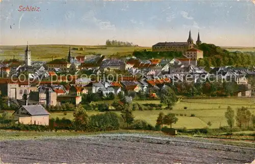 AK / Ansichtskarte Schleiz Stadtblick Schloss Kat. Schleiz