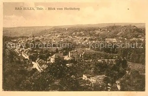 AK / Ansichtskarte Bad Sulza Panorama Blick vom Herlitzberg Kat. Bad Sulza