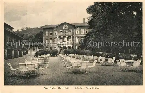 AK / Ansichtskarte Bad Sulza Kurhotel Gartenrestaurant Kat. Bad Sulza