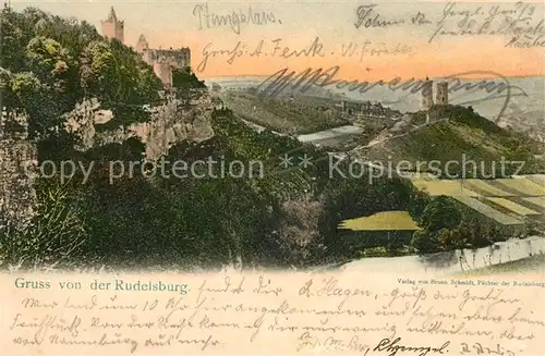 AK / Ansichtskarte Rudelsburg Panorama Kat. Bad Koesen