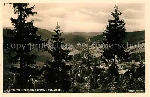 AK / Ansichtskarte Manebach Panorama Ilmtal Thueringer Wald Kat. Ilmenau