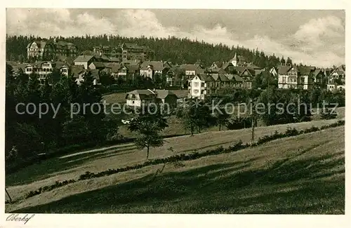 AK / Ansichtskarte Oberhof Thueringen Teilansicht Hoehenluftkurort Kat. Oberhof Thueringen