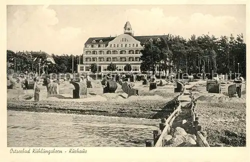 AK / Ansichtskarte Kuehlungsborn Ostseebad Strand Kurhaus Kat. Kuehlungsborn