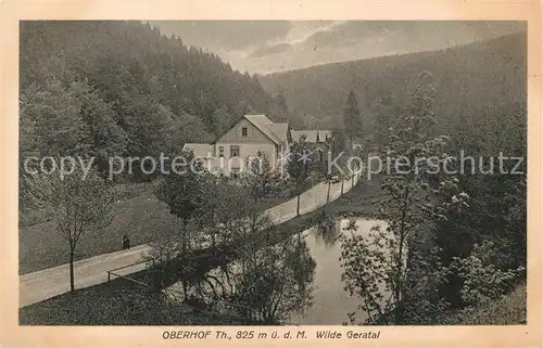 AK / Ansichtskarte Oberhof Thueringen Wilde Geratal Kat. Oberhof Thueringen