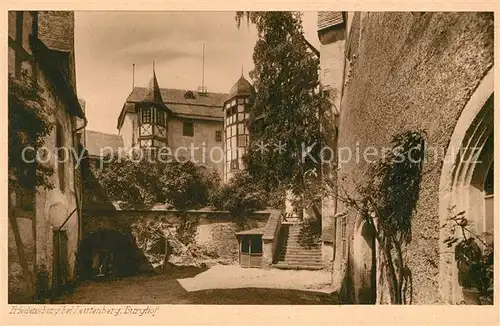 AK / Ansichtskarte Leutenberg Thueringen Friedensburg Burghof Kat. Leutenberg