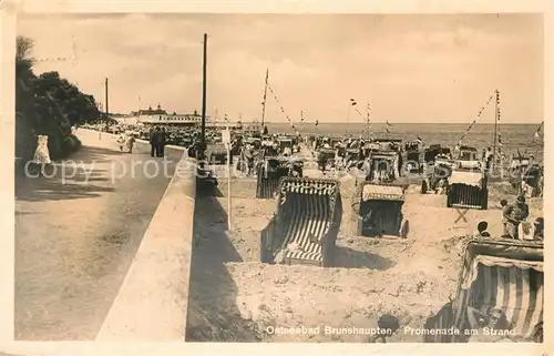 AK / Ansichtskarte Brunshaupten Promenadea am Strand Kat. Kuehlungsborn