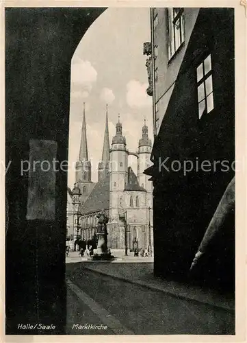 AK / Ansichtskarte Halle Saale Marktkirche Kat. Halle
