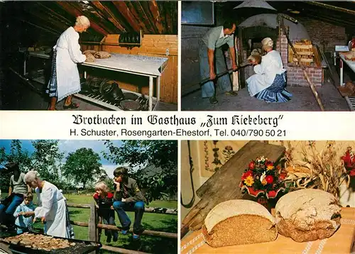 AK / Ansichtskarte Ehestorf Harburg Brotbacken Gasthaus Zum Kiekeberg Kat. Rosengarten