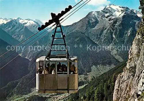 AK / Ansichtskarte Seilbahn Penkenseilbahn Gruenberg Mayrhofen Zillertal Kat. Bahnen