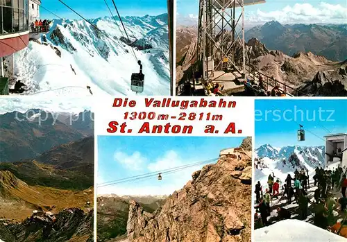AK / Ansichtskarte Seilbahn Valluga St. Anton am Arlberg  Kat. Bahnen