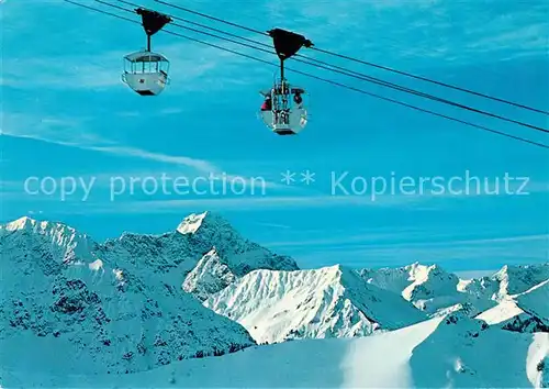 AK / Ansichtskarte Seilbahn Kanzelwand Kleinwalsertal Widderstein  Kat. Bahnen