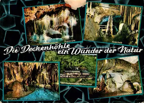AK / Ansichtskarte Hoehlen Caves Grottes Dechenhoehle Orgelgrotte Kaiserhalle Nixengrotte  Kat. Berge