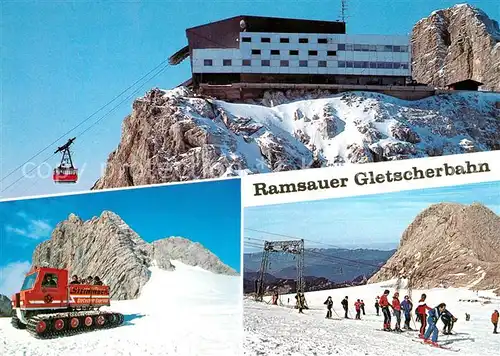 AK / Ansichtskarte Seilbahn Ramsauer Gletscherbahn Bergstation Hunerkogel Skilauf  Kat. Bahnen