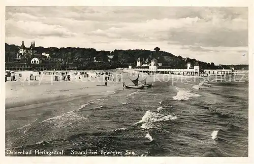 AK / Ansichtskarte Heringsdorf Ostseebad Usedom Strand Kat. Heringsdorf