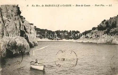 AK / Ansichtskarte Cassis En mer de Marseille a Cassis Baie de Cassis Port Pin Kat. Cassis