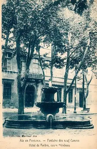 AK / Ansichtskarte Aix en Provence Fontaine des neuf Canons Kat. Aix en Provence