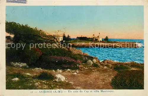 AK / Ansichtskarte Antibes Alpes Maritimes Un coin du Cap et villa Mauresque Kat. Antibes