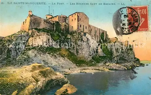 AK / Ansichtskarte Ile Sainte Marguerite Le Fort Les Rochers Saut de Bazaine