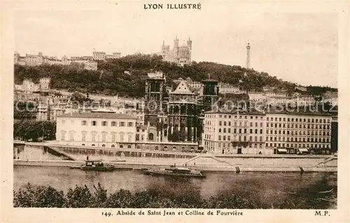 AK / Ansichtskarte Lyon France Abside de Saint Jean et Colline de Fourviere Kat. Lyon