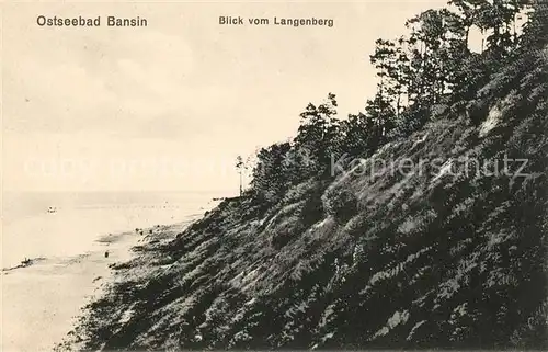 AK / Ansichtskarte Bansin Ostseebad Blick vom Langenberg Kat. Heringsdorf