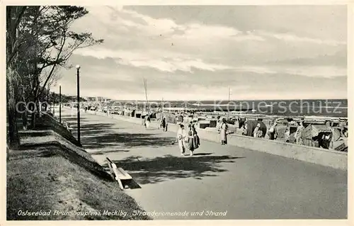 AK / Ansichtskarte Brunshaupten Strandpromenade und Strand Kat. Kuehlungsborn