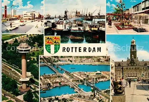 AK / Ansichtskarte Rotterdam Fliegeraufnahme Stadtansichten Kat. Rotterdam