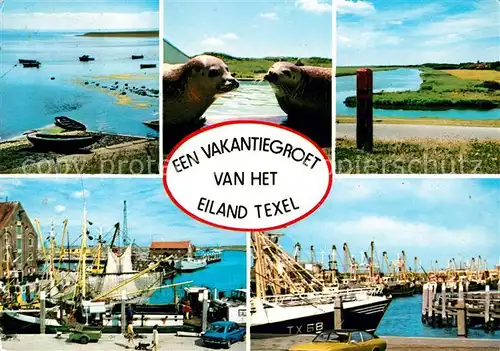 AK / Ansichtskarte Texel Insel Seeloewen Hafen  Kat. Niederlande