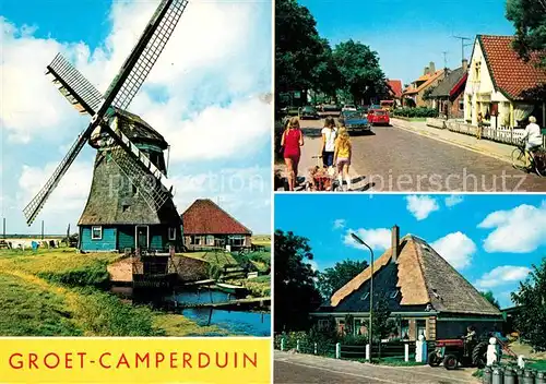 AK / Ansichtskarte Camperduin Windmuehle Dorfansicht Kat. Niederlande